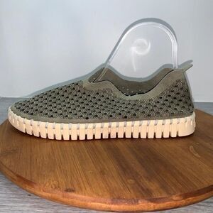 Ilse Jacobson EU 39 US 8.5-9 Tulip Plateau Shoes Loafers Sneakers Green Comfort